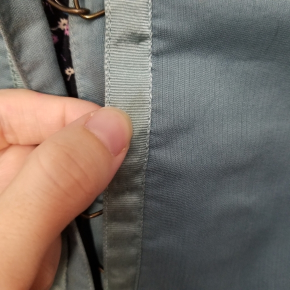 Marc Jacobs Size 4 US Blue Cropped Grosgrain Ribbon Button Blazer Jacket - Picture 8 of 8